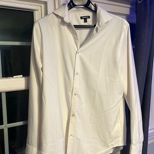 white button down shirt. express size medium